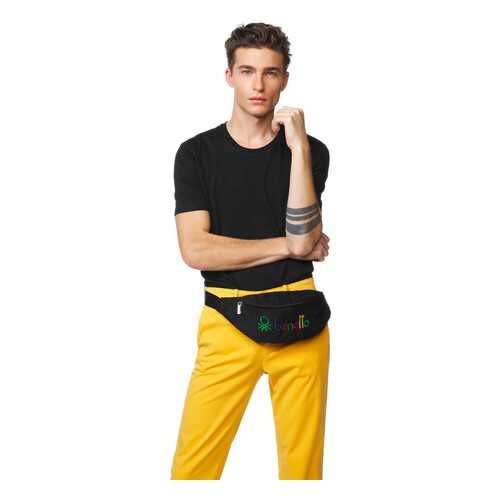 Футболка мужская United Colors of Benetton CCC_3U53J1F15 черная M в Лав Репаблик