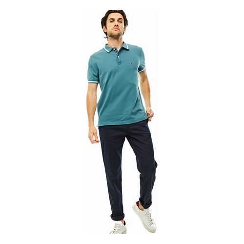 Футболка-поло мужская Tommy Hilfiger MW0MW10768 голубая XL в Лав Репаблик