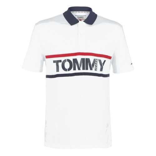 Футболка-поло мужская Tommy Jeans DM0DM07779 белая XL в Лав Репаблик