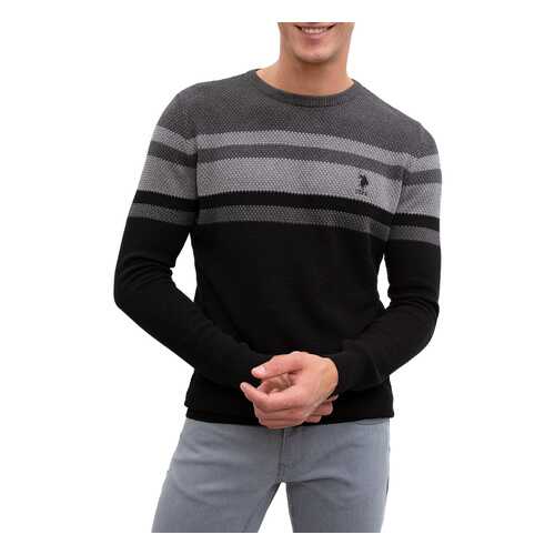 Джемпер мужской U.S. POLO Assn. G081SZ0TK0CRUSSK9 черный L в Лав Репаблик