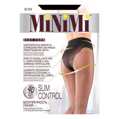 Колготки MiNiMi SLIM CONTROL 40, nero, 3/M в Лав Репаблик