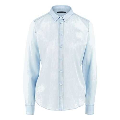 Рубашка женская Marc O’Polo 088742009/865 синяя 34 EU в Лав Репаблик
