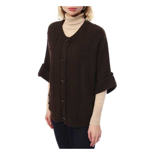 Кардиган женский Mir cashmere YWE16-005 коричневый 3XL в Лав Репаблик