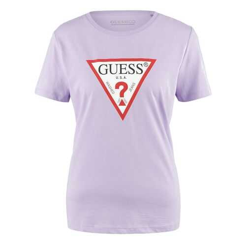 Футболка женская Guess W0YI57-K8HM0 фиолетовая L в Лав Репаблик