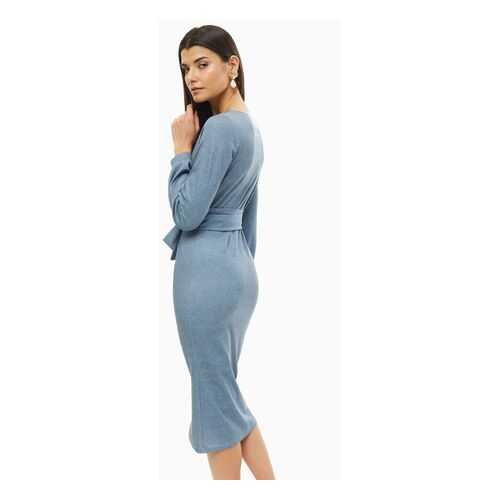 Платье женское D&M by 1001DRESS DM01658BL синее S в Лав Репаблик