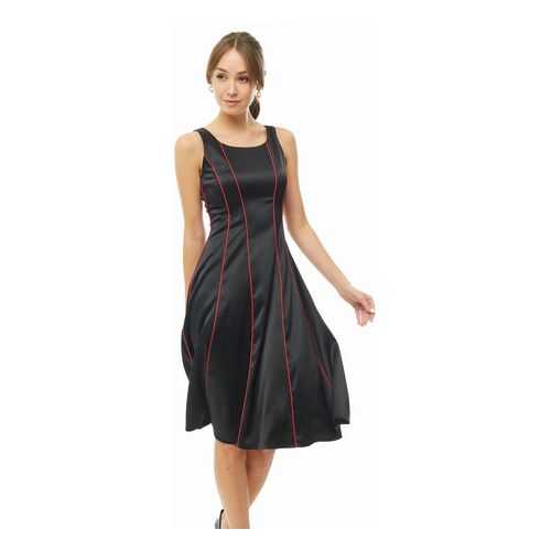 Платье женское D&M by 1001DRESS DM01743BK черное XL в Лав Репаблик
