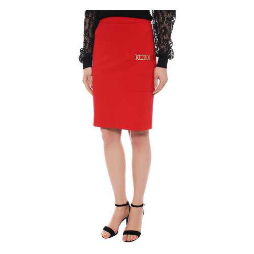 Юбка женская LOVE MOSCHINO 5218740 красная 40 IT в Лав Репаблик